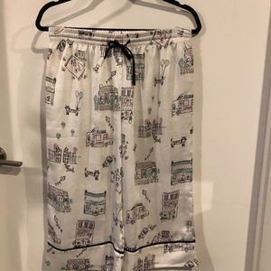 Kate Spade Pajama pants, cropped length